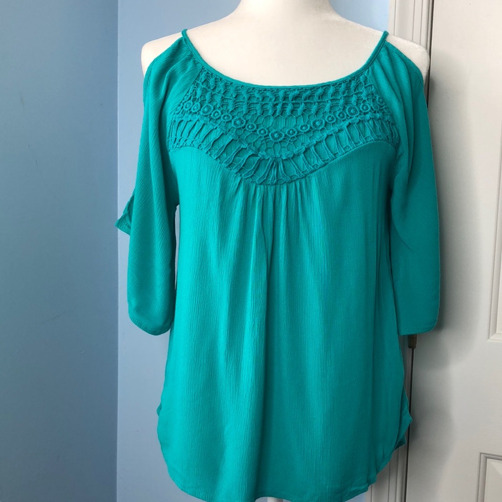 Xhilaration Teal Top Sz S